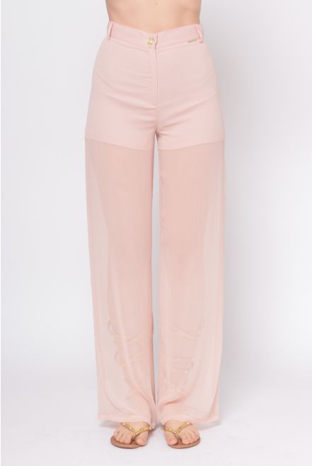 Pantalone semi trasparente