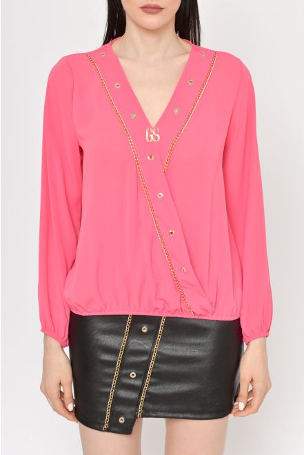 Camicia fluida con decorazioni
