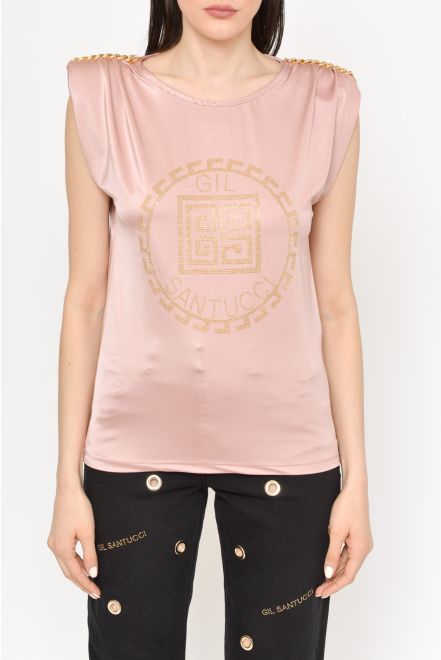 Maglia logo strass
