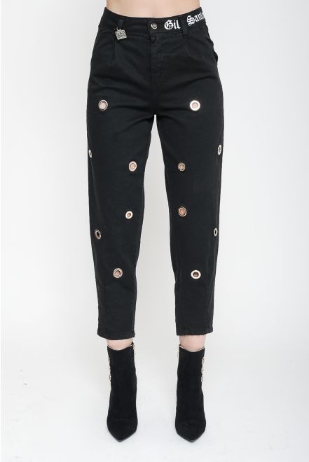 Pantalone di cotone con vele