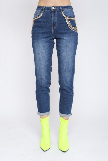 Jeans slim fit con dettagli