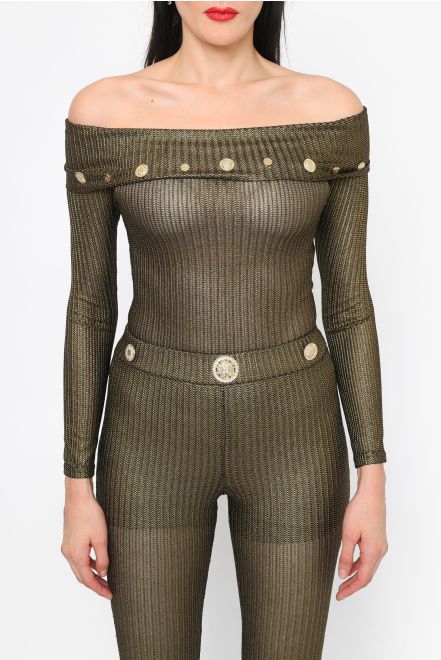Body con scollo bardot