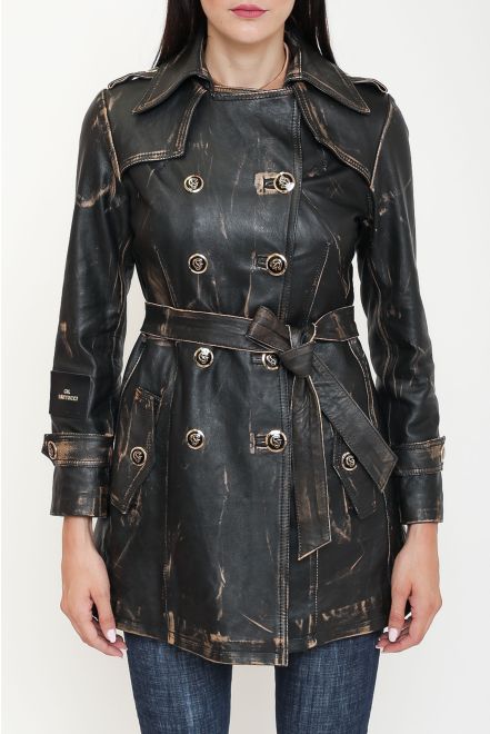 Trench in vera pelle limited edition
