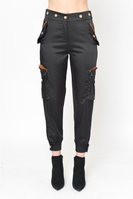 Pantalone in crepe di raso