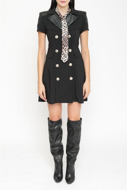 Robe manteau con cravatta