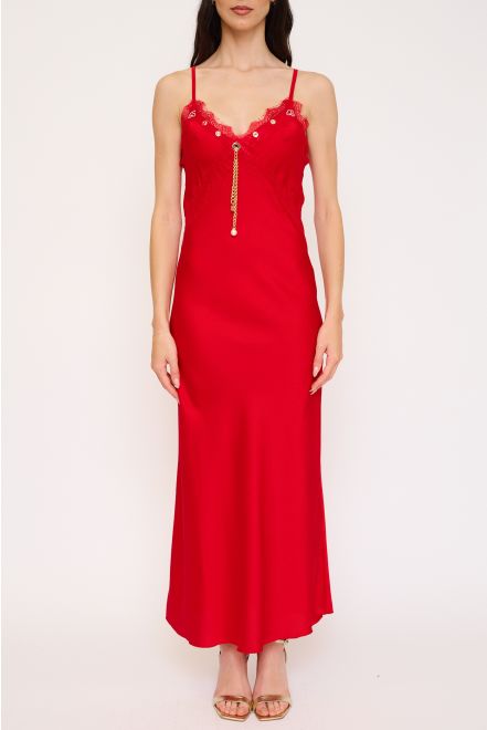 Abito Satin e Pizzo