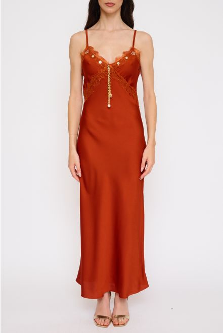 Abito Satin e Pizzo