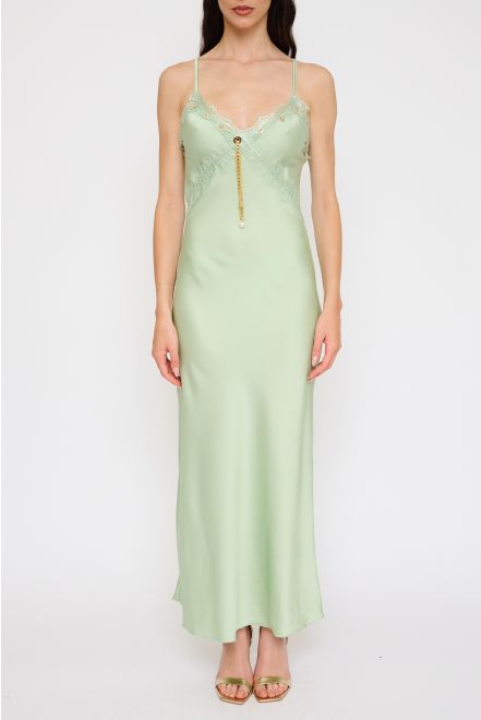 Abito Satin e Pizzo