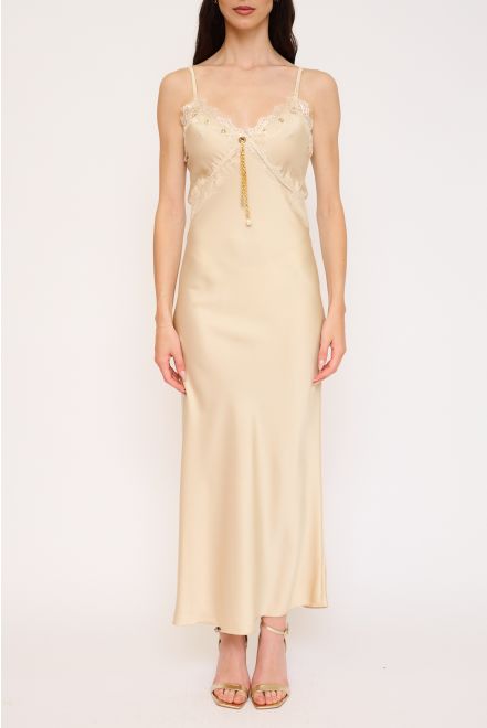 Abito Satin e Pizzo