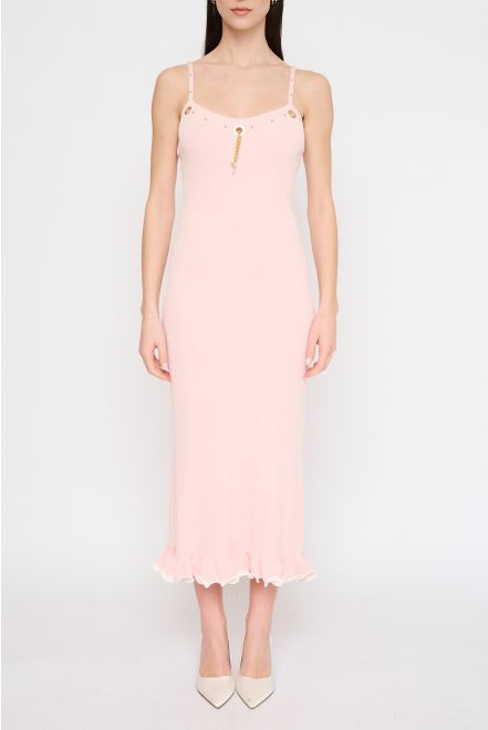 Abito Midi con Rouches