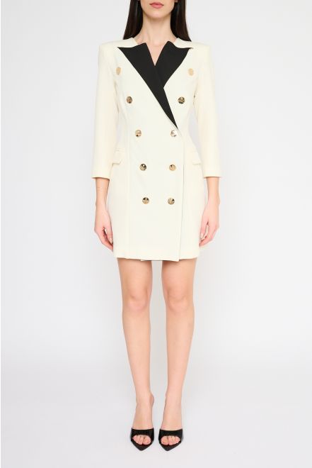 Robe Manteau Revers