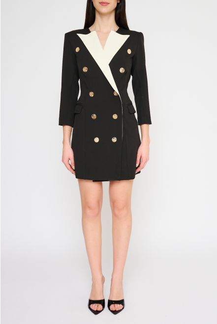 Robe Manteau Revers