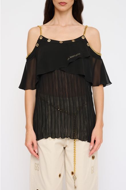 Blusa Tessuti Combinati