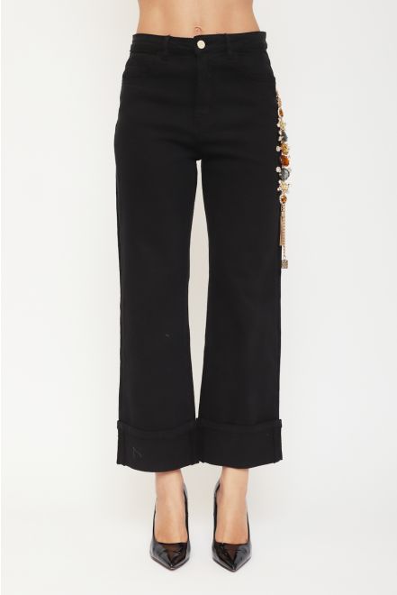 Jeans con Accessorio Gioiello