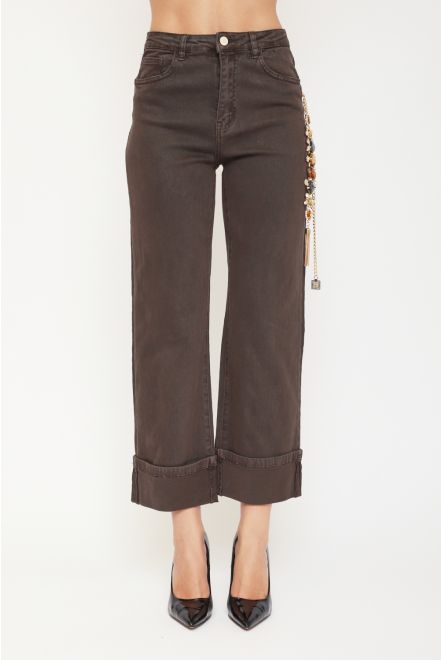 Jeans con Accessorio Gioiello