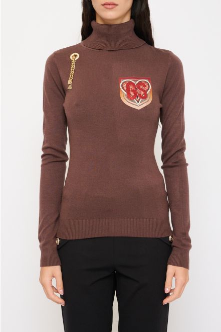 Maglia Collo Alto Poker