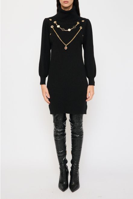Maglia a Costine con Strass