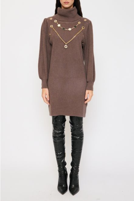 Maglia a Costine con Strass