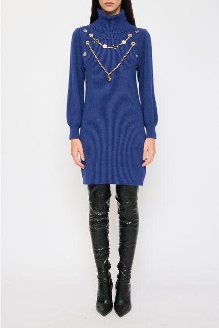 Maglia a Costine con Strass