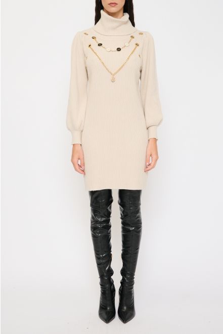 Maglia a Costine con Strass