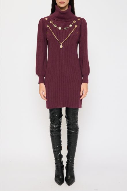 Maglia a Costine con Strass