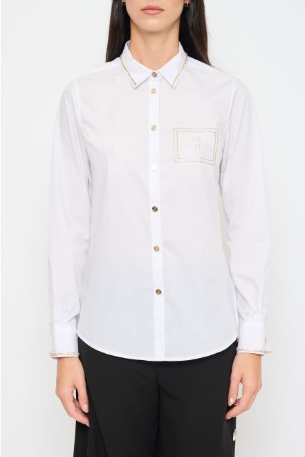 Camicia Colletto Strass