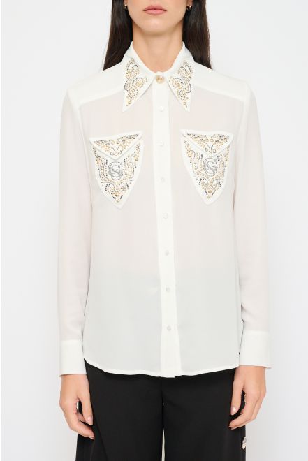 Camicia con Borchie e Strass