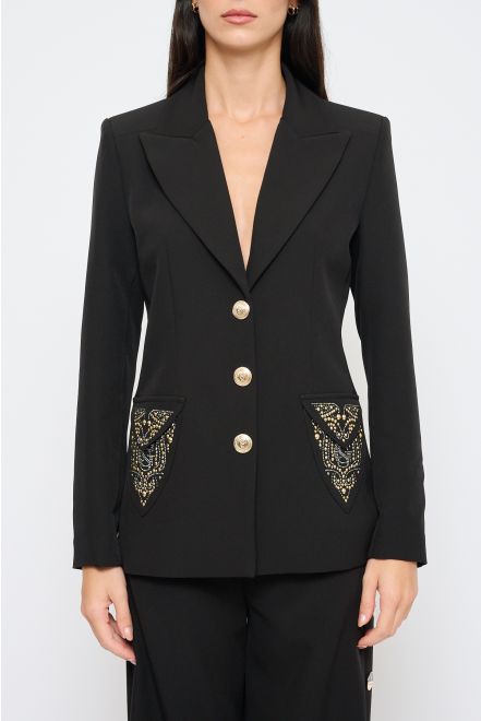 Giacca Blazer con Borchie