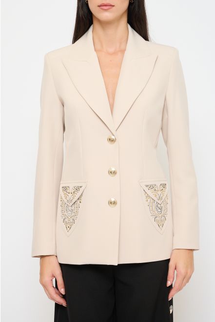 Giacca Blazer con Borchie
