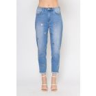 Jeans mom fit con vele