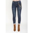 Jeans skinny con accessorio rimovibile