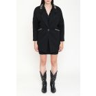 Cappotto corto con collo stampato