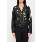 Giacca Biker con Perle