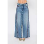 Jeans Palazzo con Bordature