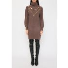 Maglia a Costine con Strass