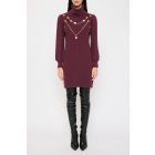 Maglia a Costine con Strass